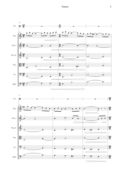 Lars Aksel Bisgaard: Yantra for solo violin, string orchestra and tamtam ad lib. (GP089)