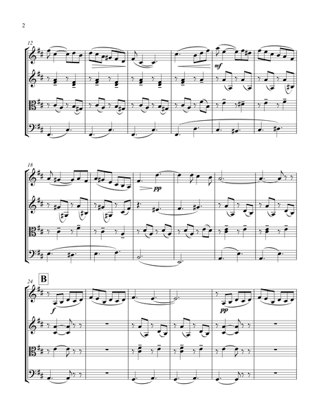 Gabriel Fauré: Berceuse, Op. 16 – Arrangement for String Quartet by Peter Breiner (PB112)