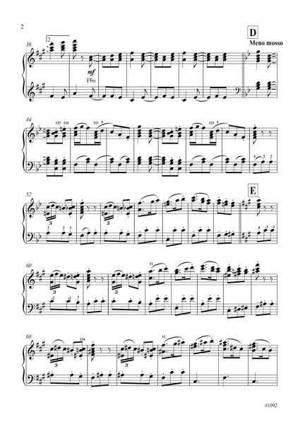 Antonín Dvořák: Finale, Allegro giocoso ma non troppo (Part II) from Violin Concerto in A Minor (arranged for piano by Peter Breiner) (PB174)
