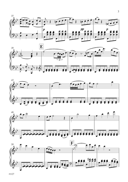Wolfgang Amadeus Mozart: Excerpt from the 2nd movt. (Romance) of Piano Concerto KV 466 (arranged by Peter Breiner) (PB230)