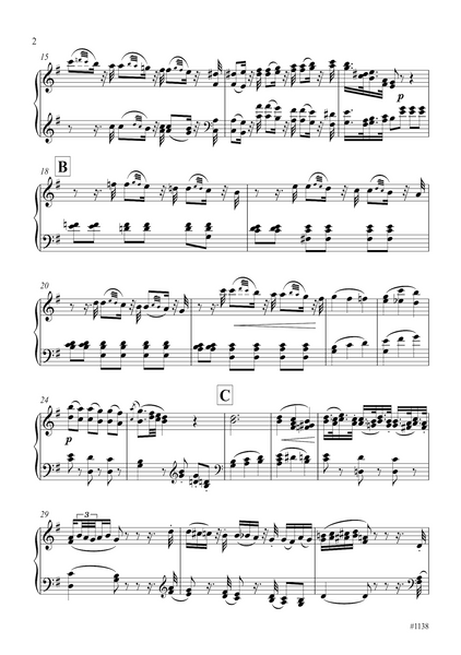 Wolfgang Amadeus Mozart: Excerpt from the 2nd movt. (Adagio) of String Quintet KV 593 (arranged for piano by Peter Breiner) (PB221)