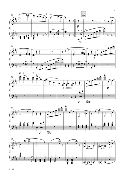 Wolfgang Amadeus Mozart: Menuetto-Allegretto (3rd movt.) from String Quintet KV 593 (arranged for piano by Peter Breiner) (PB220)