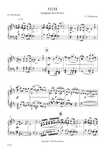 Pyotr Ilyich Tchaikovsky: Excerpt from the 4th movt. of Symphony 6 (arranged for piano by Peter Breiner) (PB212)