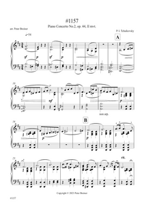 Pyotr Ilyich Tchaikovsky: Excerpt from the 2nd Movement of Piano Concerto No 2 Op. 44 (arranged for piano by Peter Breiner) (PB209)
