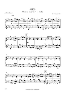 Pyotr Ilyich Tchaikovsky: Polka, from Children's Album Op. 39 No. 14 (arranged for piano by Peter Breiner) (PB207)