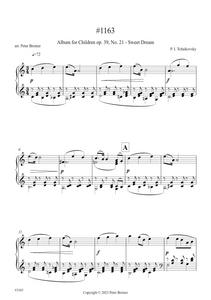 Pyotr Ilyich Tchaikovsky: Sweet Dreams, from Children's Album Op. 39 No. 21 (arranged for piano by Peter Breiner) (PB203)