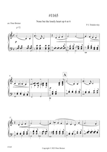 Pyotr Ilyich Tchaikovsky: None but the lonely heart Op. 6 No. 6 (arranged for piano by Peter Breiner) (PB201)