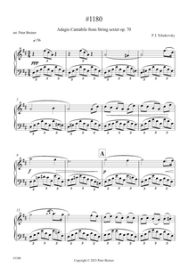 Pyotr Ilyich Tchaikovsky: Adagio Cantabile from String Sextet Op. 70 (arranged for piano by Peter Breiner) (PB188)