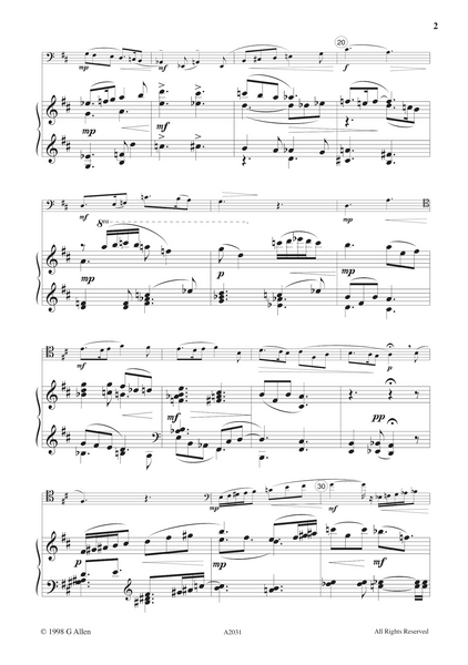 Geoffrey Allen: Pastorale for bassoon and piano, Op. 34 No. 1 EDN80025