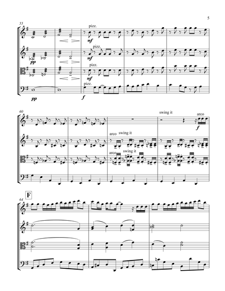 O Little Town of Bethlehem – Arrangement for String Quartet by Peter Breiner (PB076)