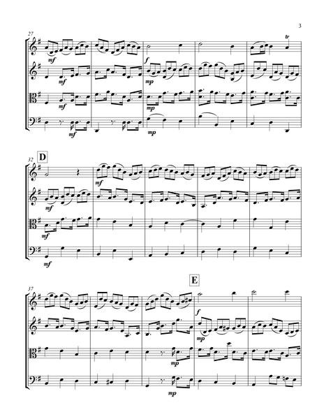 J.S. Bach: Jesu bleibet meine Freude – Arrangement for string quartet by Peter Breiner (PB101)