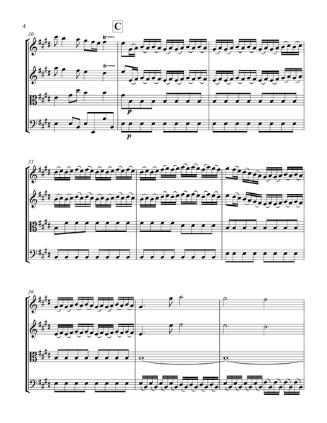 Antonio Vivaldi: Spring from The Four Seasons – Arrangement for String Quartet by Peter Breiner (PB107)