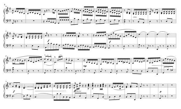 J.S. Bach: Brandenburg Concerto No. 4, BWV 1049 – arranged for piano duet by Eleonor Bindman (GPC041)