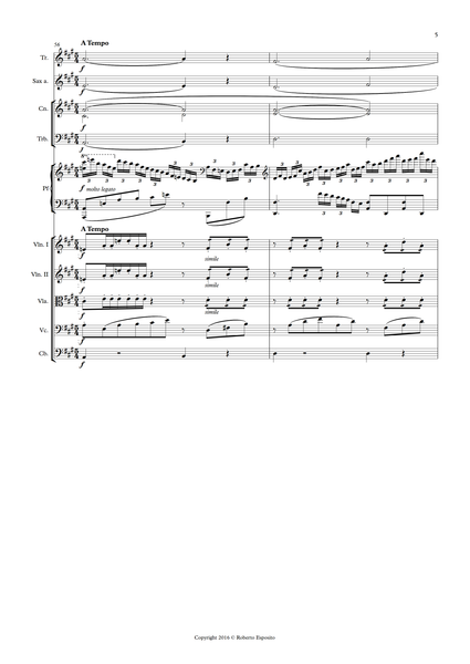 Roberto Esposito: Piano Concerto No. 1, Op. 8, "Fantastico" - Full Score (GPC036)