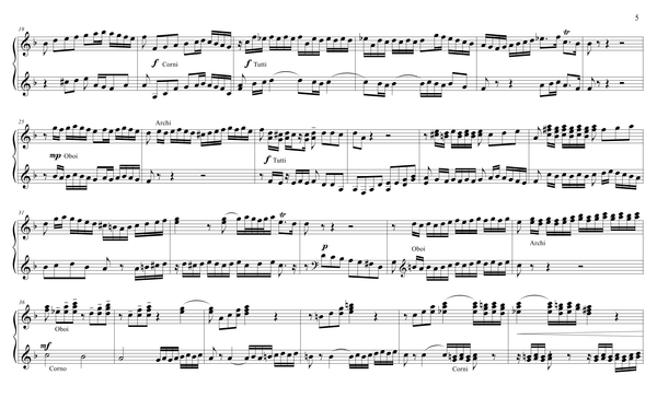 J.S. Bach: Brandenburg Concerto No. 1, BWV 1046 – arranged for piano duet by Eleonor Bindman (GPC038)