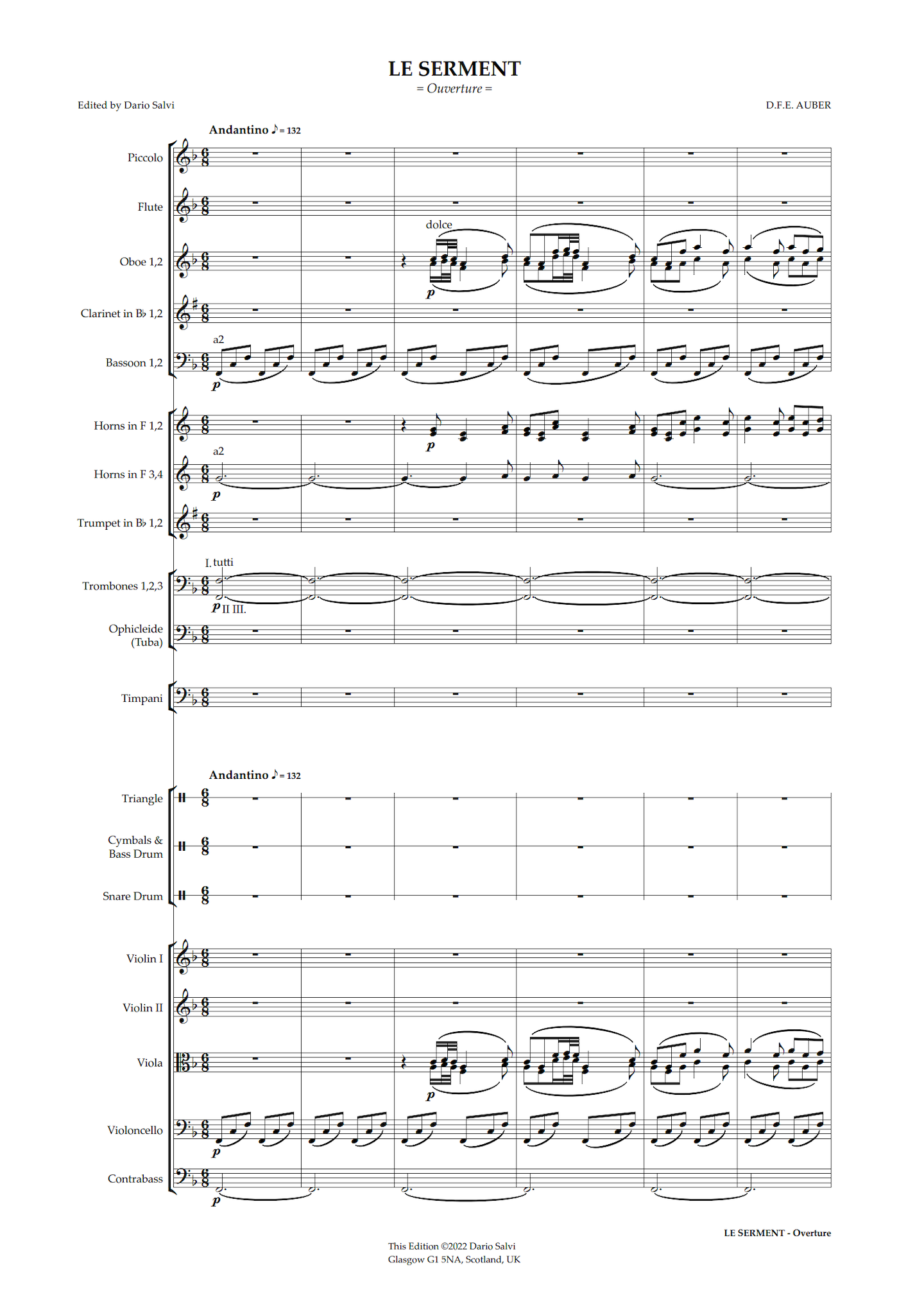Daniel François Esprit Auber: Le Serment, ou Les Faux Monnayeurs – Overture (NXP147)
