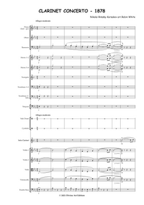 Nikolai Rimsky-Korsakov: Clarinet Concerto (Konzertstück in E flat) – Arrangement for clarinet and orchestra by Robin White (EDN80030)