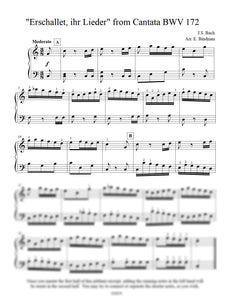 J.S. Bach: “Erschallet, ihr Lieder” from Cantata BWV 172 arranged for piano by Eleonor Bindman (GPC062)